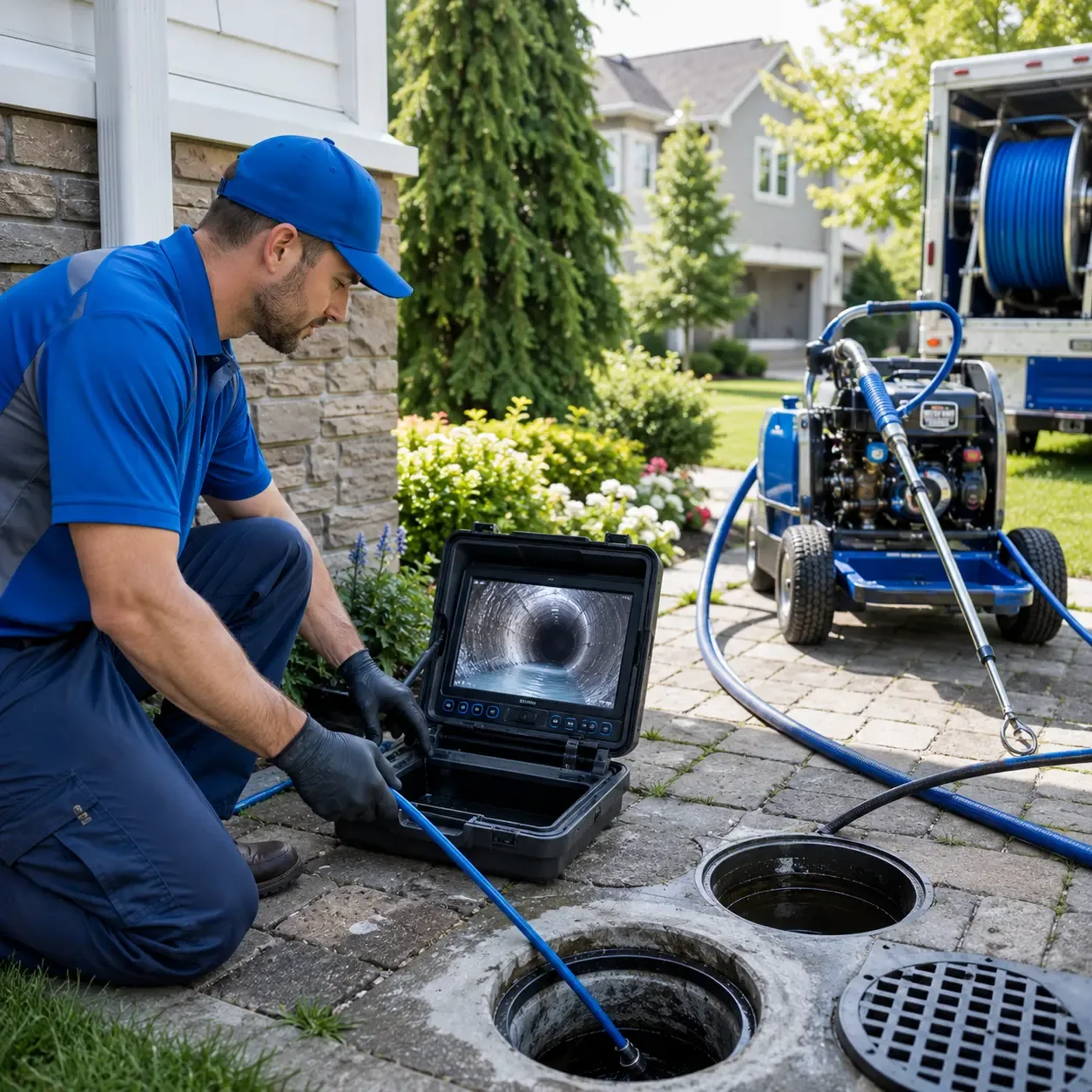 Outdoor drain cleaning professionals serving Bernice, LA
